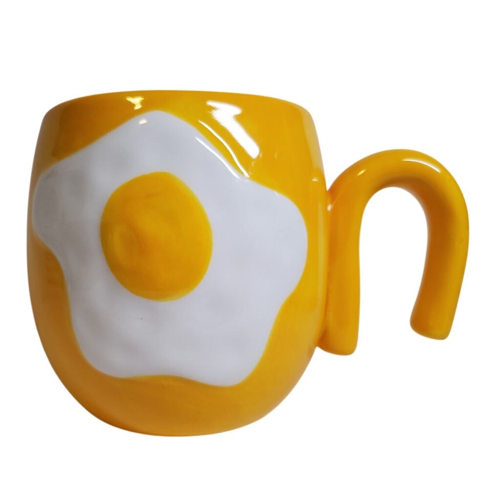 Sunny Side Up Egg Ceramic Mug - 12 oz